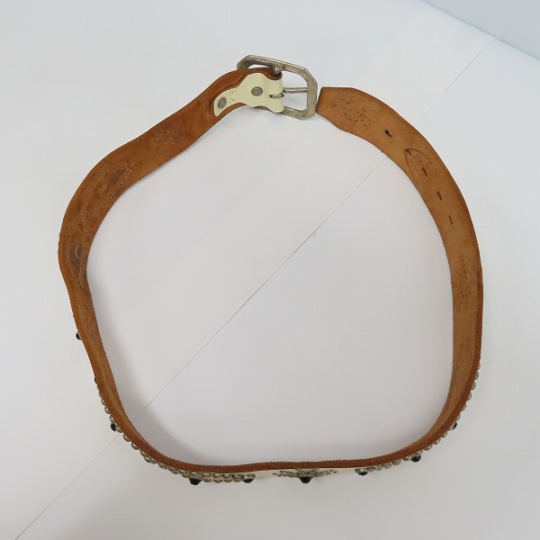 実際に弊社で買取させて頂いたHTC/Hollywood Trading Company/エイチティーシー ひょうたんスタッズベルト/34の画像 6枚目