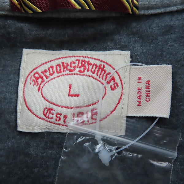実際に弊社で買取させて頂いた【未使用】Brooks Brothers/ブルックスブラザーズ ヘンリーネック L/S TEE 長袖Tシャツ Lの画像 2枚目