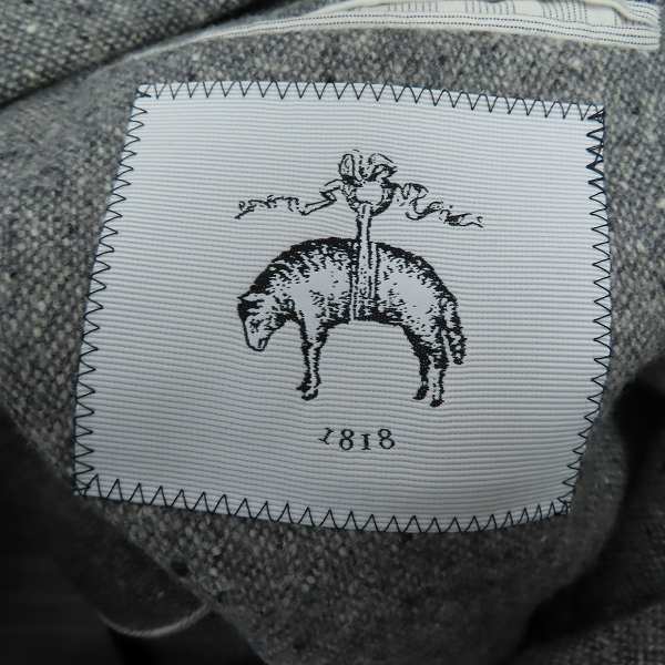 実際に弊社で買取させて頂いたBLACK FLEECE by Brooks Brothers/ブラックフリース ブルックスブラザーズ ツイード3Bジャケット グレー/BB3の画像 3枚目
