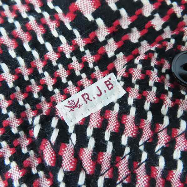 実際に弊社で買取させて頂いたR.J.B FLAT HEAD/フラットヘッド グレンチェックネルシャツ 40の画像 6枚目