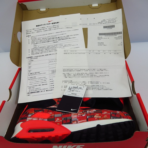 実際に弊社で買取させて頂いたNIKE×atmos/ナイキ×アトモス AIR MAX 90 PRNT WE LOVE NIKE エアマックス90 スニーカー AQ0926-001/29の画像 7枚目