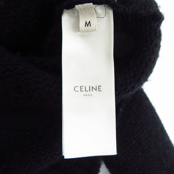 実際に弊社で買取させて頂いた【JPタグ】CELINE/セリーヌ 21SS エディ期 マウスロゴ刺繍ルーズクルーネックセーター 2A04L714M/Mの画像 3枚目