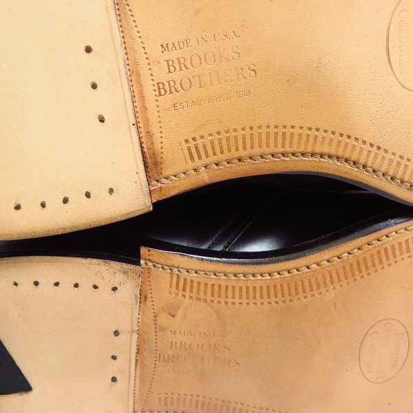 実際に弊社で買取させて頂いたBROOKS BROTHERS /ブルックスブラザーズ シングル モンクストラップ コードバン シューズ 04509/8.5Dの画像 9枚目