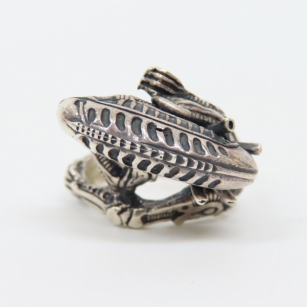 実際に弊社で買取させて頂いたCRAZY PIG/クレイジーピッグ ALIEN WHOLE BODY/エイリアン ホール ボディ リング 28号の画像 4枚目