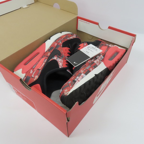 実際に弊社で買取させて頂いたNIKE×atmos/ナイキ×アトモス AIR MAX 90 PRNT エアマックス WE LOVE NIKE AQ0926-001/28の画像 7枚目