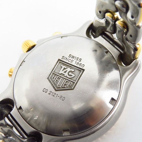 実際に弊社で買取させて頂いた【難有り】TAG HEUER/タグ ホイヤー プロフェッショナル クロノグラフ アナログ腕時計 CG2121-ROの画像 3枚目