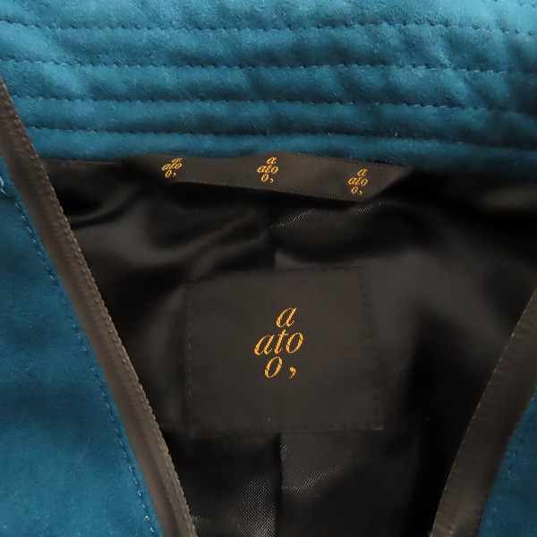 実際に弊社で買取させて頂いたato/アトウ ノーカラージャケット/46の画像 2枚目