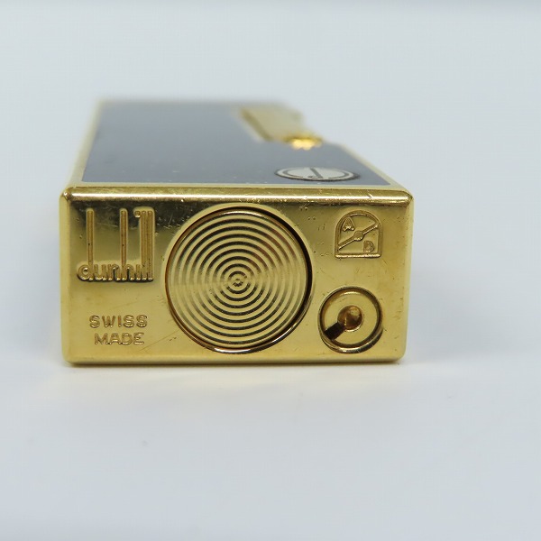 実際に弊社で買取させて頂いたdunhill/ダンヒル サイドローラーガスライター ブラック×ゴールドの画像 4枚目