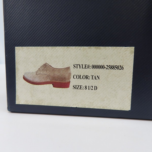 実際に弊社で買取させて頂いたBROOKS BROTHERS /ブルックスブラザーズ スウェード オックスフォードシューズ 25885/8.5Dの画像 8枚目