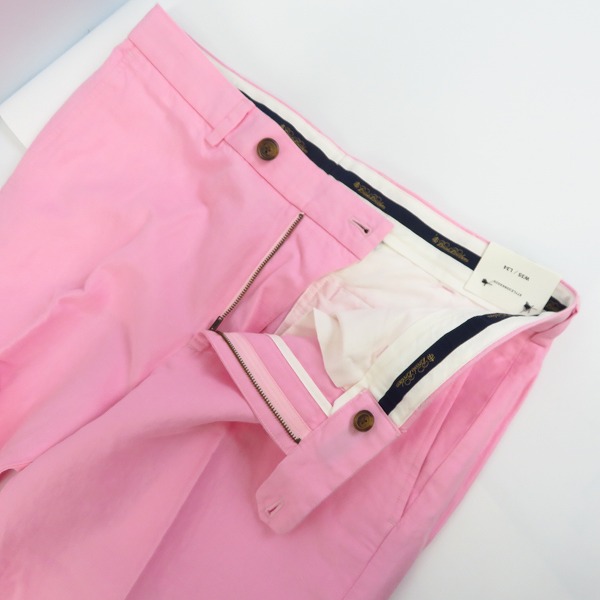 実際に弊社で買取させて頂いた【未使用】BROOKS BROTHERS/ブルックスブラザーズ リネン混スラックスパンツ ライトピンク/35の画像 2枚目