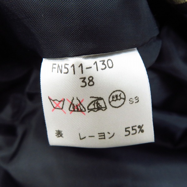 実際に弊社で買取させて頂いたBurberry BLUE LABEL/バーバリー ブルーレーベル ノバチェック スプリングコート/38の画像 3枚目