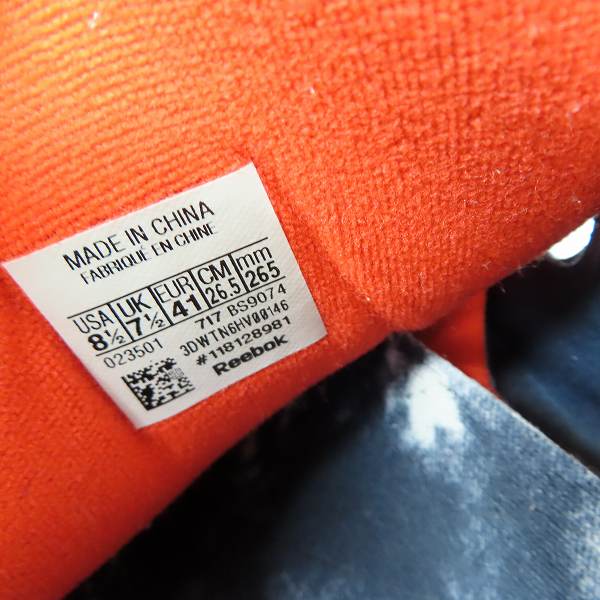 実際に弊社で買取させて頂いたReebok ×ATMOS/リーボック×アトモス ポンプフューリー BS9074/26.5の画像 5枚目