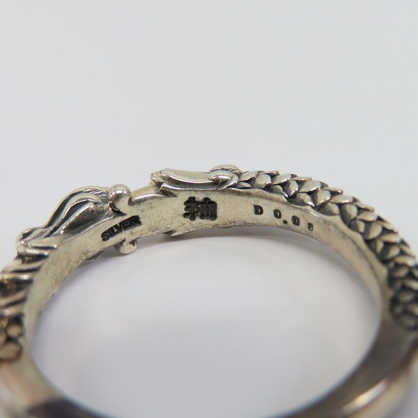 実際に弊社で買取させて頂いた【ギャラ付】Bloody Mary/ブラッディマリー 四神 - 青龍 リング ブルーダイヤ 25号の画像 5枚目