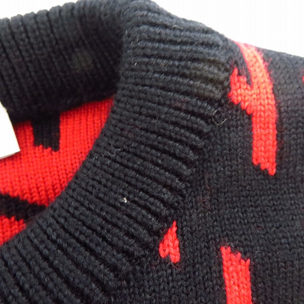 実際に弊社で買取させて頂いた【JPタグ】GIVENCHY/ジバンシィ 21SS 総柄ロゴ クルーネック ニットセーター BM90EQ4Y7G/XSの画像 7枚目