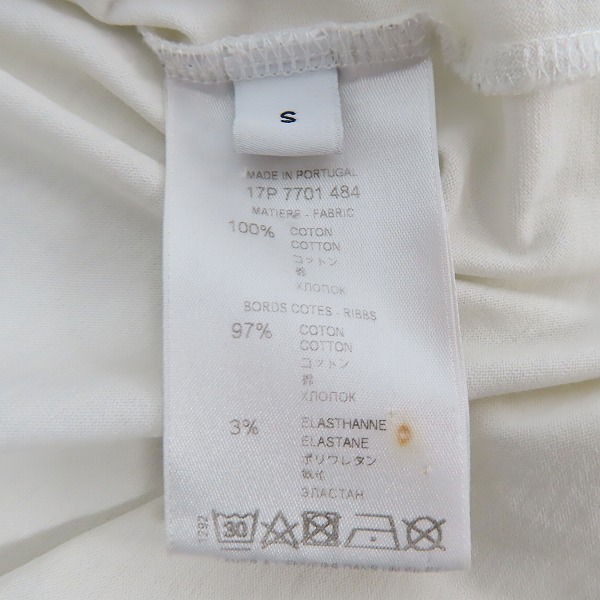 実際に弊社で買取させて頂いたGIVENCHY/ジバンシィ ロゴプリント 半袖Tシャツ 17P 7701 484/Sの画像 3枚目
