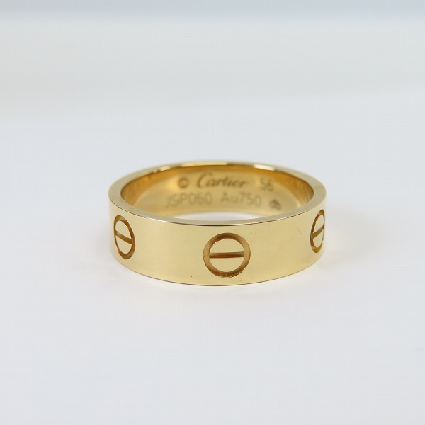 実際に弊社で買取させて頂いた【ギャラ付き】Cartier/カルティエ LOVE ミニラブ リング  ゴールド/56の画像 3枚目