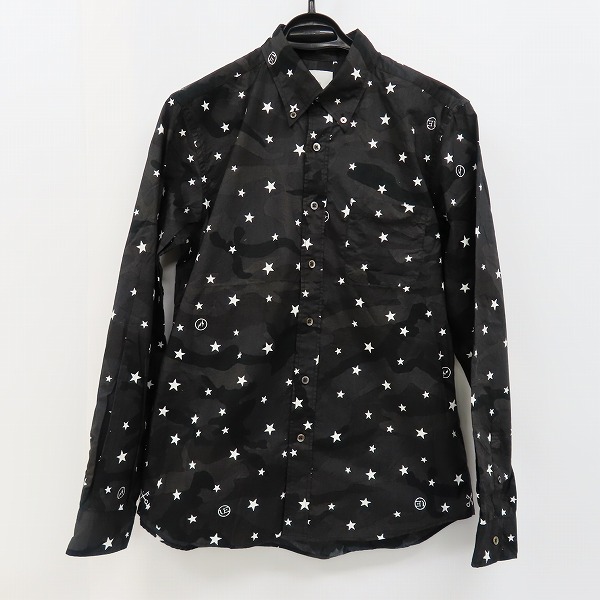 実際に弊社で買取させて頂いたuniform experiment/ユニフォームエクスペリメント CAMOUFLAGE STAR B.D SHIRT カモフラージュ BDシャツ UE-160134/3