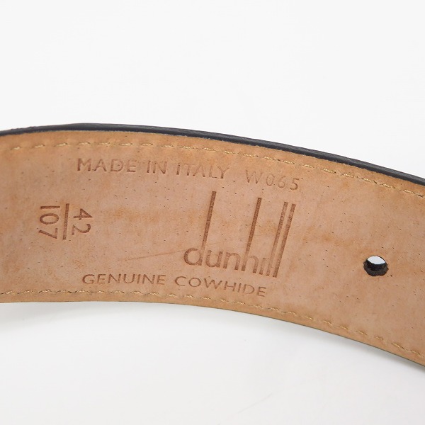 実際に弊社で買取させて頂いたdunhill/ダンヒル ピンバックル レザーベルト 42/107の画像 3枚目