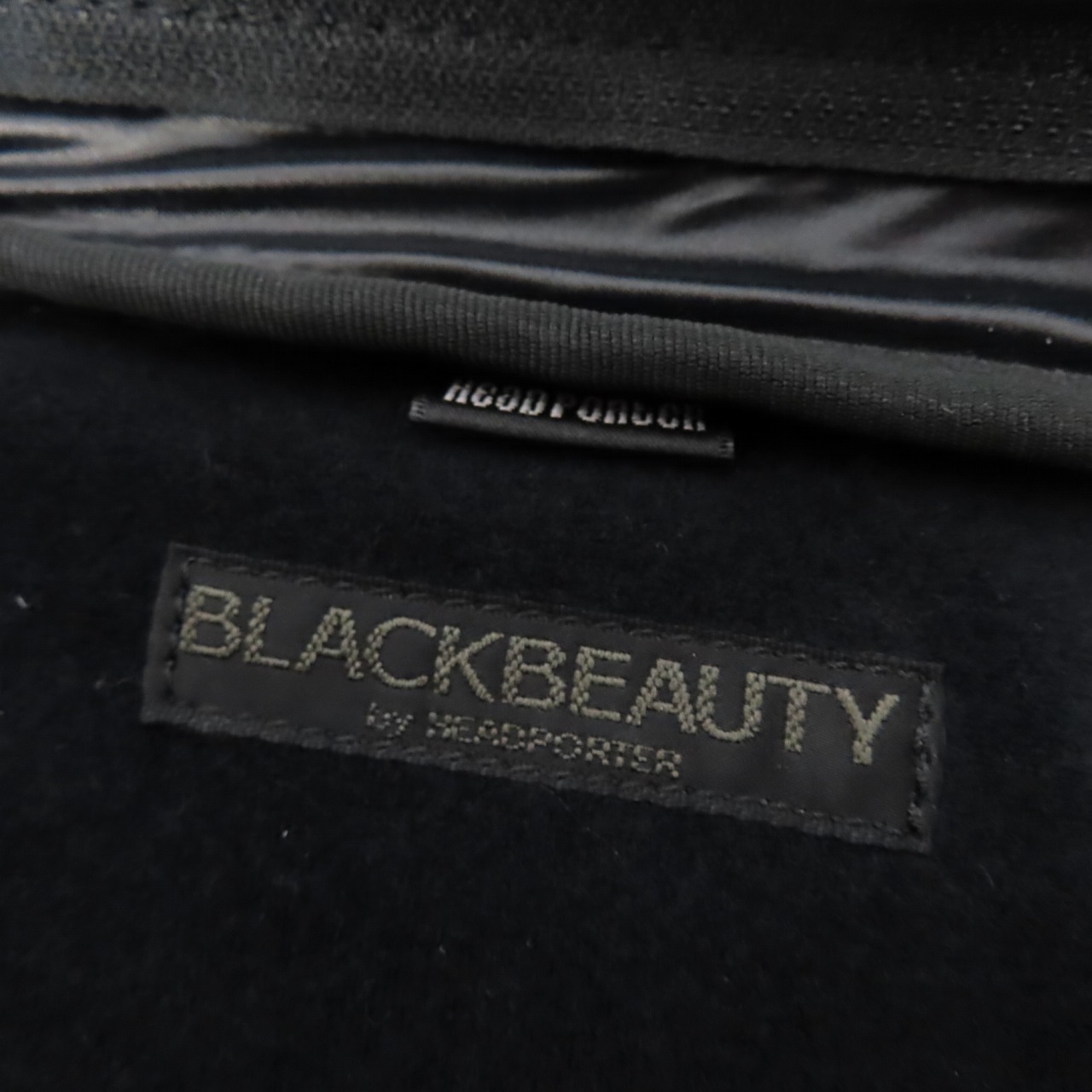 実際に弊社で買取させて頂いたHEAD PORTER/ヘッドポーター BLACK BEAUTY チェッククラッチバッグ/セカンドバッグの画像 5枚目