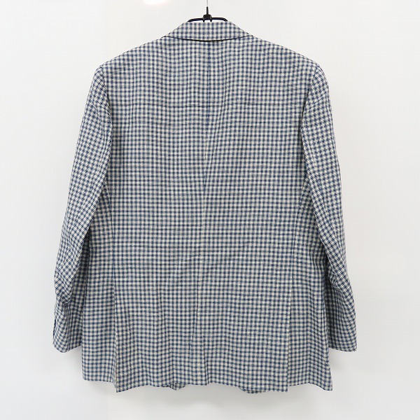 実際に弊社で買取させて頂いたSOVEREIGN/ソブリン UNITED ARROWS/ユナイテッドアローズ チェック 3B テーラードジャケット ブルー×ホワイト/52の画像 1枚目