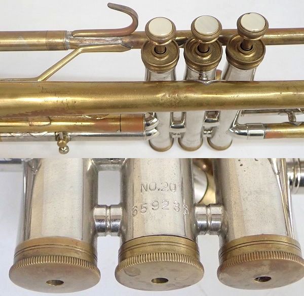 実際に弊社で買取させて頂いた★【難有り】NIKKAN/ニッカン NO.20 トランペット ハードケース付の画像 4枚目