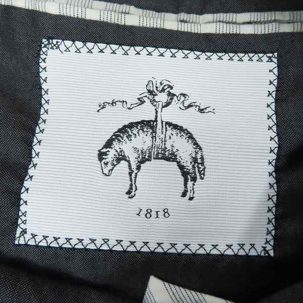 実際に弊社で買取させて頂いたBrooks Brothers/ブルックスブラザーズ 3Bテーラードジャケット ダークグレー系/BB3の画像 3枚目