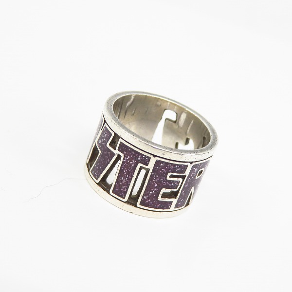 実際に弊社で買取させて頂いたHysterics/ヒステリックス ロゴデザイン シルバーリング 14号