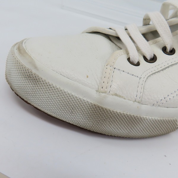 実際に弊社で買取させて頂いたBROOKS BROTHERS/ブルックスブラザーズ トリコロールライン レザースニーカー/7.5の画像 8枚目