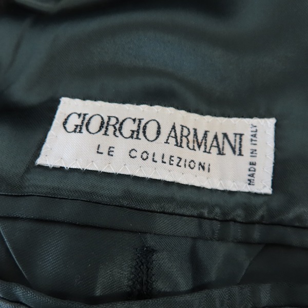 実際に弊社で買取させて頂いたGIORGIO ARMANI/ジョルジオアルマーニ ウール カシミア混 ロングコート/40の画像 2枚目