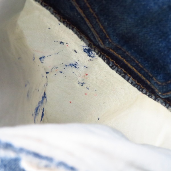 実際に弊社で買取させて頂いたAKM/エーケイエム ジッパーフライ ダメージ/リメイク 加工 デニムパンツ/Lの画像 6枚目