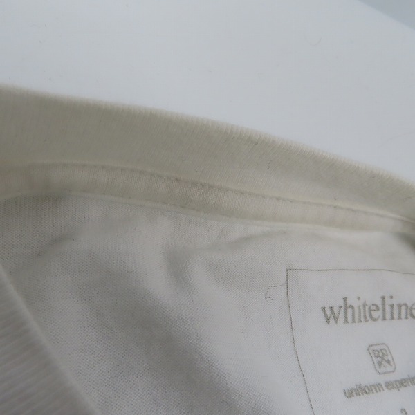 実際に弊社で買取させて頂いたユニフォームエクスペリメント ホワイトライン STAR BOXLOGO SLEEVE 5STAR CUT SEWN カットソー UE-156088/2の画像 4枚目