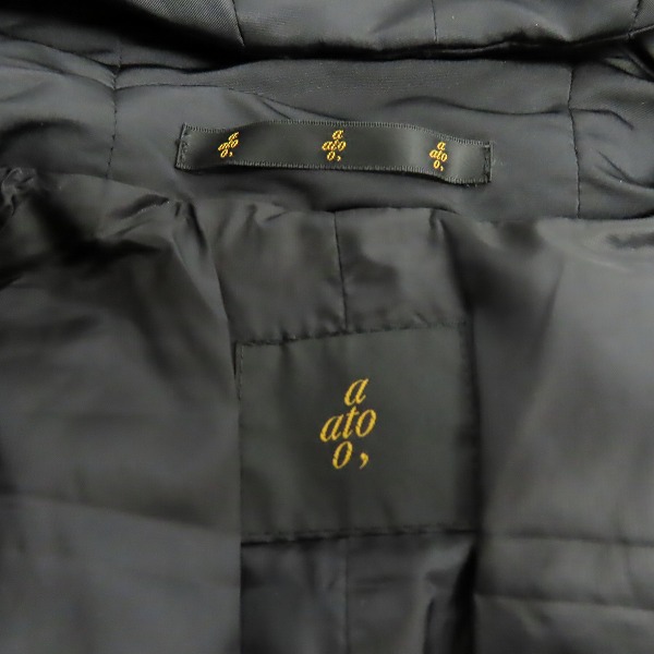 実際に弊社で買取させて頂いたato/アトウ 中綿入りフード付きハンティングジャケット/46の画像 2枚目