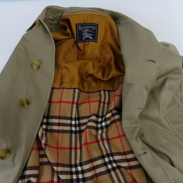 実際に弊社で買取させて頂いたBurberrys/バーバリーズ 裏地ノバチェック ステンカラーコートの画像 6枚目