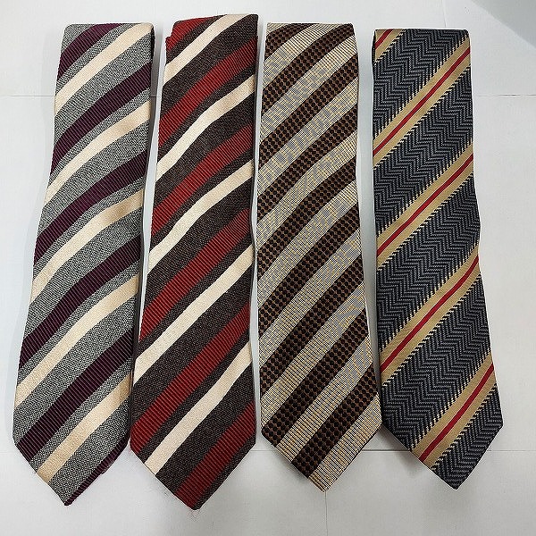 実際に弊社で買取させて頂いたHUGO BOSS/ヒューゴボス フラワー/スクエア/ストライプ柄等 ネクタイ おまとめ10本の画像 3枚目