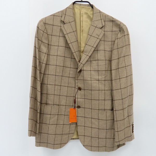 実際に弊社で買取させて頂いた【未使用】SOVEREIGN/ソブリン UNITED ARROWS/ユナイテッドアローズ カシミヤ混3Bテーラードジャケット ベージュ/54