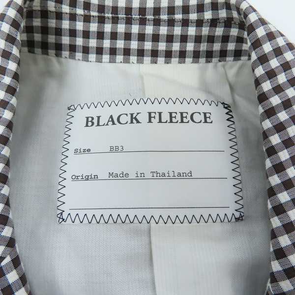 実際に弊社で買取させて頂いたBLACK FLEECE by Brooks Brothers/ブラックフリース ブルックスブラザーズ ギンガムチェック3Bジャケット/BB3の画像 2枚目