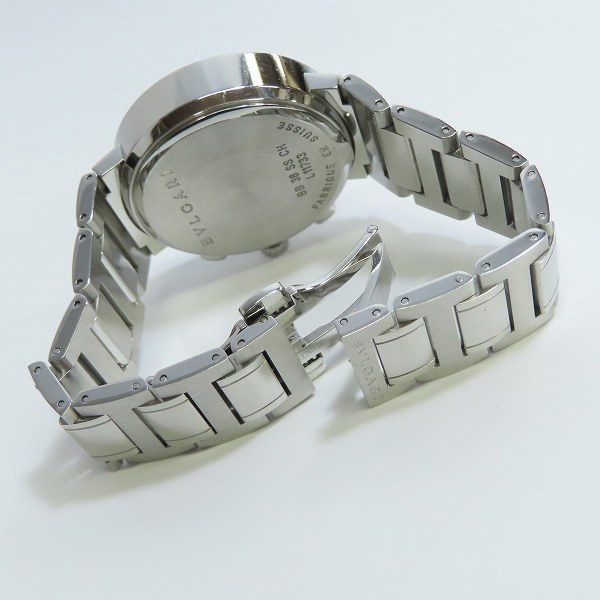 実際に弊社で買取させて頂いたBVLGARI/ブルガリ ブルガリブルガリ クロノグラフ 自動巻き時計/ウォッチ BB38SSCHの画像 3枚目