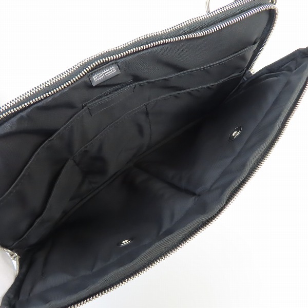 実際に弊社で買取させて頂いたHEAD PORTER/ヘッドポーター フェイクレザー2way クラッチバッグ/ショルダーバッグの画像 3枚目