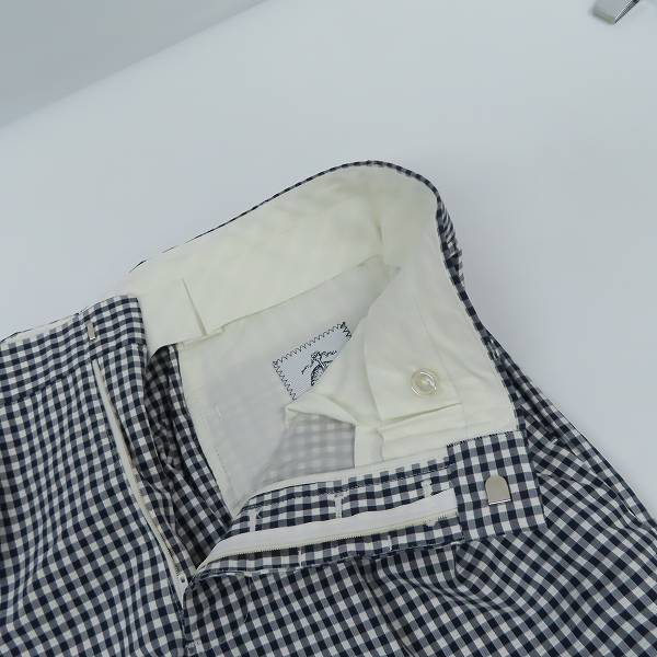 実際に弊社で買取させて頂いたBLACK FLEECE by Brooks Brothers/ブラックフリース ブルックスブラザーズ チェック柄 ハーフパンツ BB3の画像 4枚目