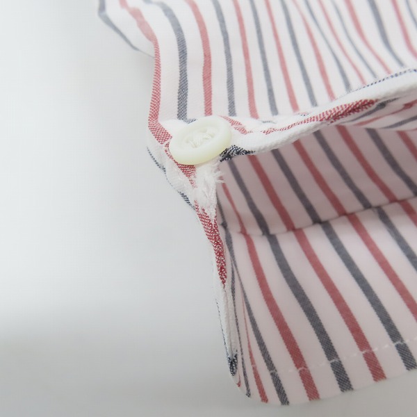 実際に弊社で買取させて頂いたBLACK FLEECE by Brooks Brothers/ブラックフリース  バイ ブルックスブラザーズ ストライプ 半袖 B.D.シャツ BB4の画像 4枚目