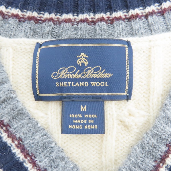 実際に弊社で買取させて頂いたBROOKS BROTHERS/ブルックスブラザーズ ウールセーター Mの画像 2枚目