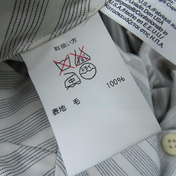 実際に弊社で買取させて頂いたBROOKS BROTHERS/ブルックスブラザーズ ウールスラックスパンツ グレー/BB3の画像 3枚目