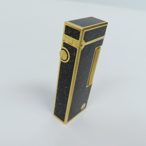 実際に弊社で買取させて頂いたdunhill/ダンヒル サイドローラーガスライター ブラック×ゴールドの画像 2枚目