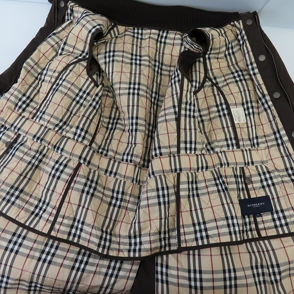 実際に弊社で買取させて頂いたBURBERRY LONDON/バーバリーロンドン キルティングライナー付き 中綿入りコート 40の画像 8枚目