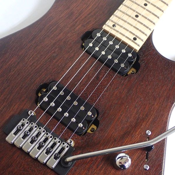 実際に弊社で買取させて頂いた★Bacchus/バッカス GRACE-FT/M BR/OIL エレキギター コイルタップ搭載 ギグケース付の画像 5枚目