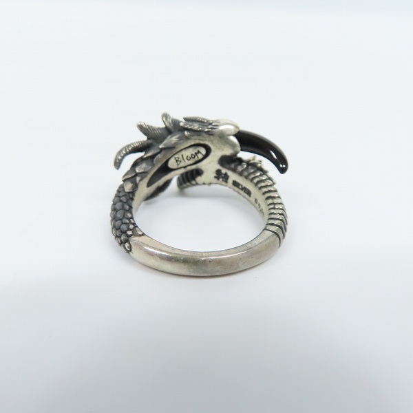 実際に弊社で買取させて頂いた【ギャラ付】Bloody Mary/ブラッディマリー Bloom - 開花 リング シルバークロー w/1ブラックダイヤ 13号の画像 3枚目