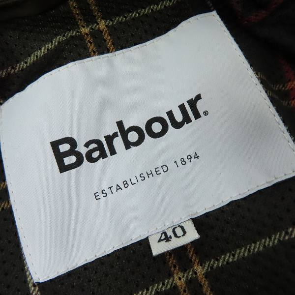 実際に弊社で買取させて頂いたBarbour/バブアー 20SS BEDALEビデイル ピーチスキン ノンワックス ジャケット 2001179/40の画像 2枚目