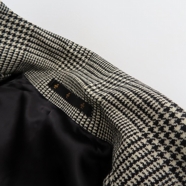 実際に弊社で買取させて頂いたato/アトウ ウールアルパカ グレンチェック柄 2Bテーラードジャケット/46の画像 7枚目