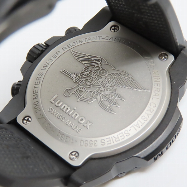 実際に弊社で買取させて頂いたLUMINOX/ルミノックス Navy SEAL クロノグラフ3580シリーズ クロノグラフ 腕時計の画像 3枚目
