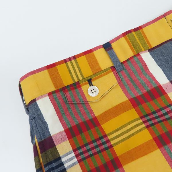 実際に弊社で買取させて頂いたBLACK FLEECE by Brooks Brothers/ブラックフリース ブルックスブラザーズ チェック柄 ハーフパンツ マルチカラー BB3の画像 5枚目